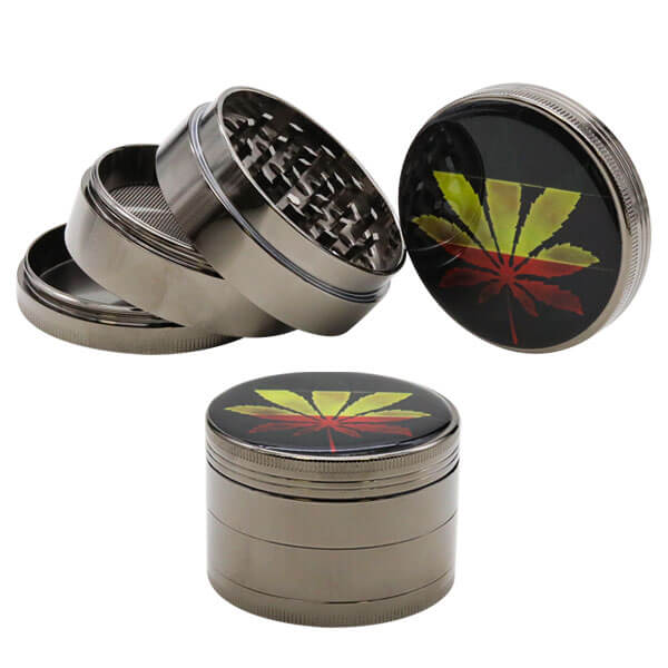 Leaf Jamaican Flower 4 Part Heavy Grinder | 60mm product image