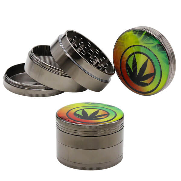 Leaf Rasta 4 Part Heavy Grinder | 60mm product image