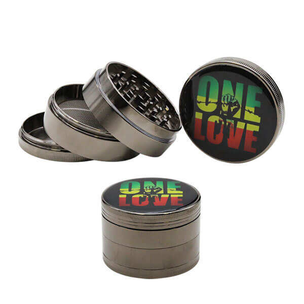 One Love Rasta 4 Part Heavy Grinder | 50mm product image