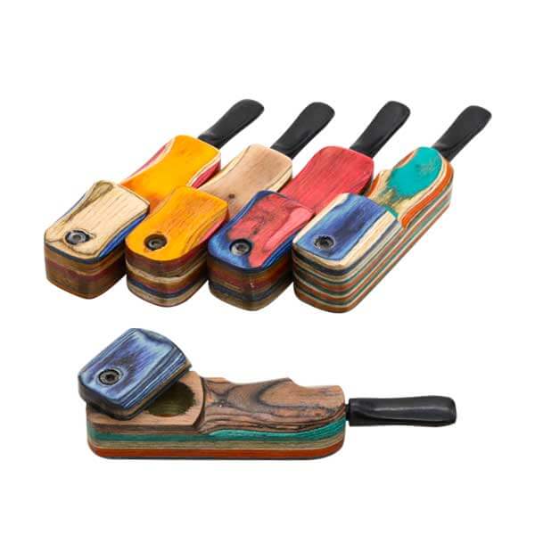 Wood Pipe with Lid (America) | 4 inch | Assorted Colors product image