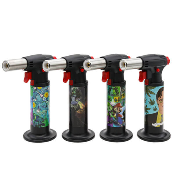 Deez Nutz Single Flame Torch Lighter | 6 inch | Assorted Designs product image