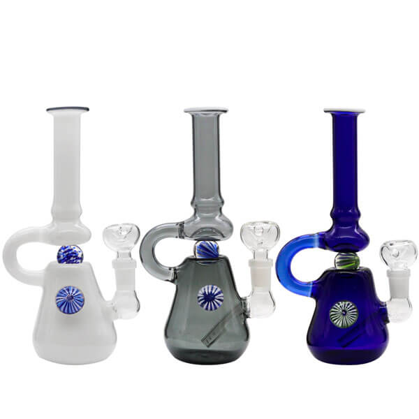 Marble Color Tube Rig Waterpipe | 8.5 inch | Assorted Colors product image