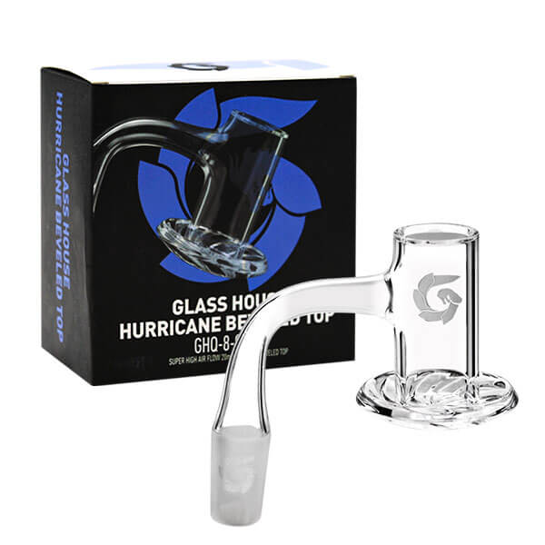 Glass House Hurricane No Weld Beveled Top Quartz Banger (GHQ-8-90-14) | 14mm | Male product image