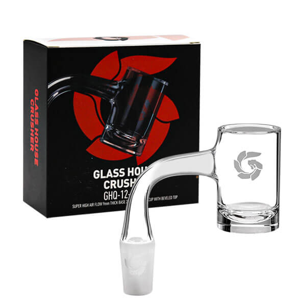 Glass House Crusher Thick Base Quartz Banger | GHQ-12-90-14 | 14mm | Male product image