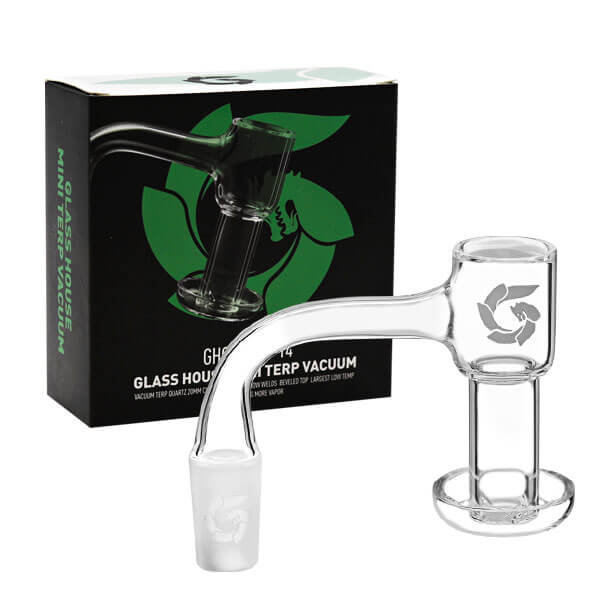 Glass House Mini Terp Vacuum No Weld Quartz Banger (GHQ-14-90-14) | 14mm | Male product image