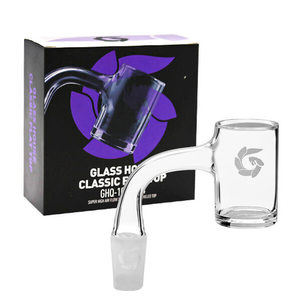 Glass House Classic Flat Top No Weld Quartz Banger (GHQ-10-90-14) | 14mm | Male product image