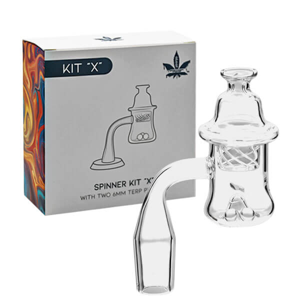 Aleaf Banger Spinner Kit "X" with Two 6mm Terp Pearls (ALD-1004) | 18mm | Male product image