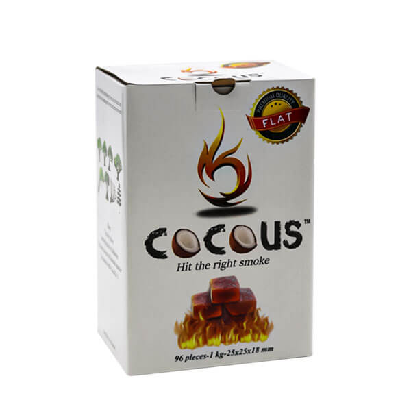 CocoUS Charcoal Flat 25mm | 96 Pack | 1kg product image