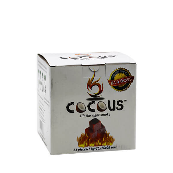 CocoUS Charcoal Cubes 26mm (Big Boss) | 64 Pack | 1kg product image