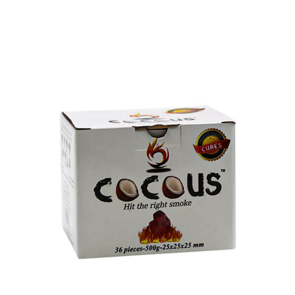 CocoUS Charcoal Cubes 25mm | 36 Pack | 500g product image