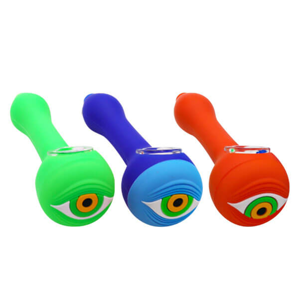 Silcone One-Eyed Handpipe | 4.5 inch | Assorted Colors product image
