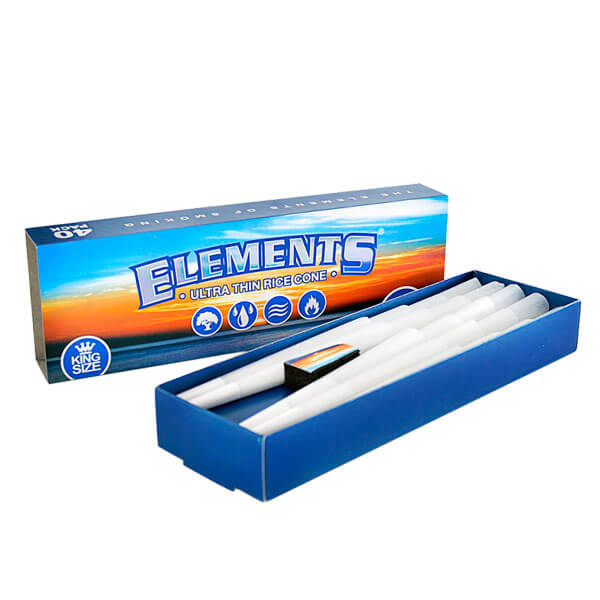 Elements Ultra Thin Rice Cones | King Size | 40 Pack product image