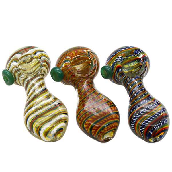 Big Fat Flat Tip Heavy Handpipe | 5 inch | Assorted Colors product image