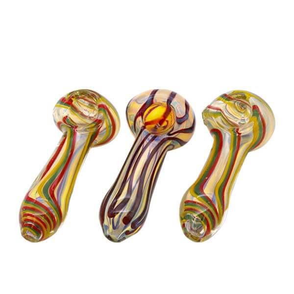 Rasta Candy Swirl Handpipe | 3 inch product image