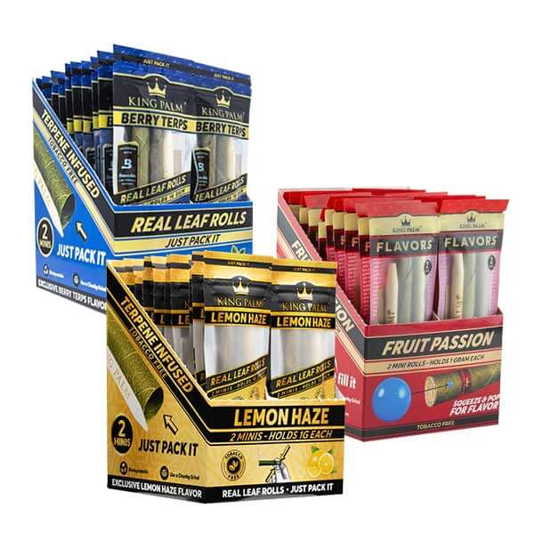 King Palm 2 Mini Rolls | 20 Count Display - image 1 of 3