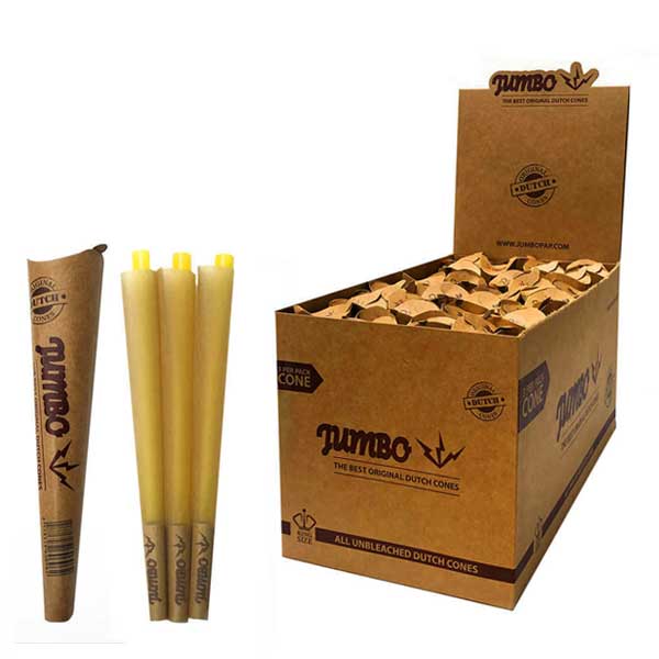 Jumbo Premium Dutch Brown Cones | King Size | 3 Pack | 24 Count Display product image