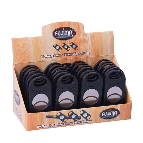 Fujima Double Blade Cigar Cutter (CUT65) | 80 Gauge | 24 Count Display product image
