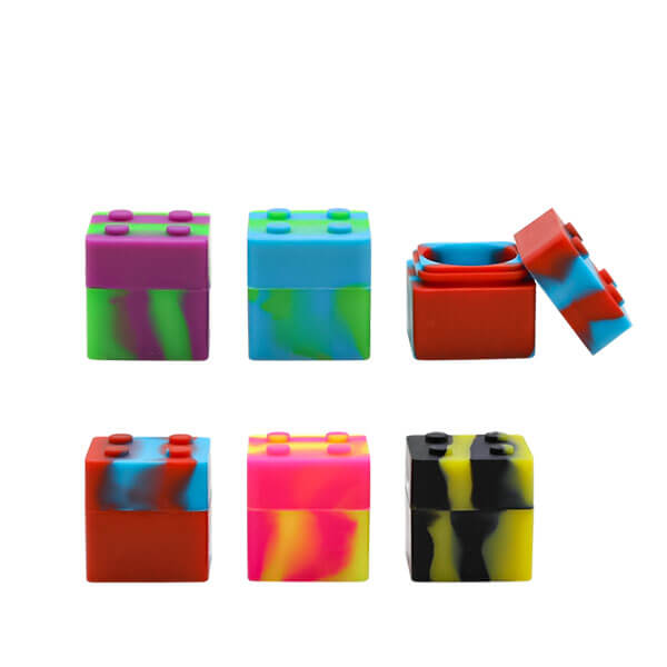 Dice Cube Silicone Container (C21/SJ-2) | Assorted Colors product image