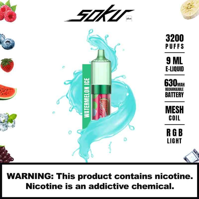 Bloom Soku Plus | 3200 Puffs | 5% Nicotine