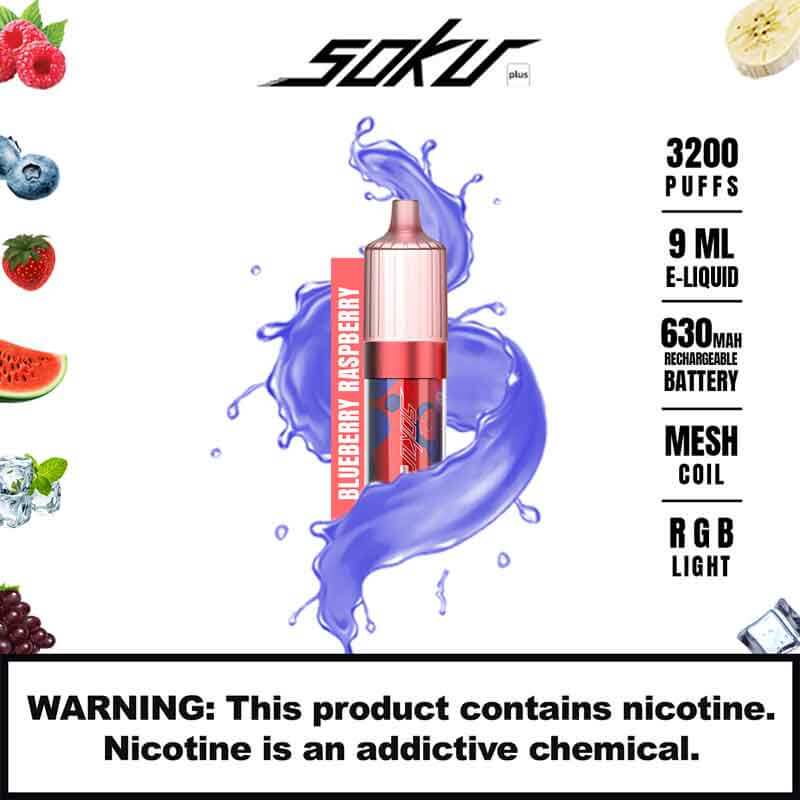 Bloom Soku Plus | 3200 Puffs | 5% Nicotine