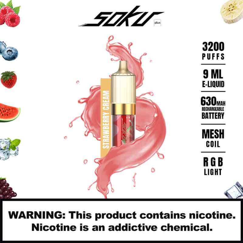 Bloom Soku Plus | 3200 Puffs | 5% Nicotine | 10 Count Display - image 6 of 10