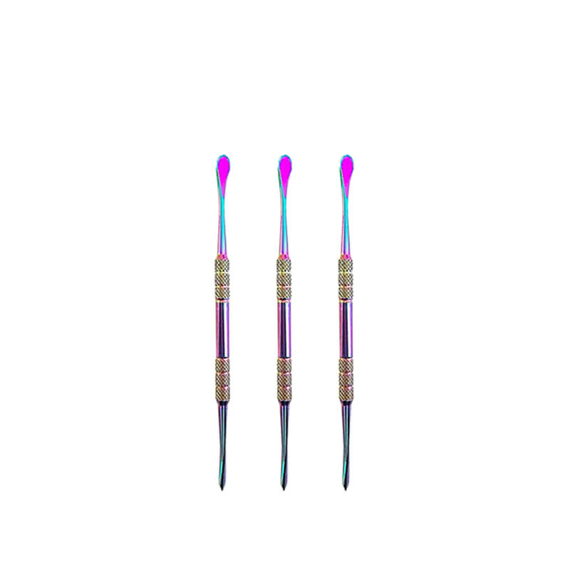 Rainbow Iridescent Mini Dab Tool (SSD-017) | 5 inch | 3 Pack product image