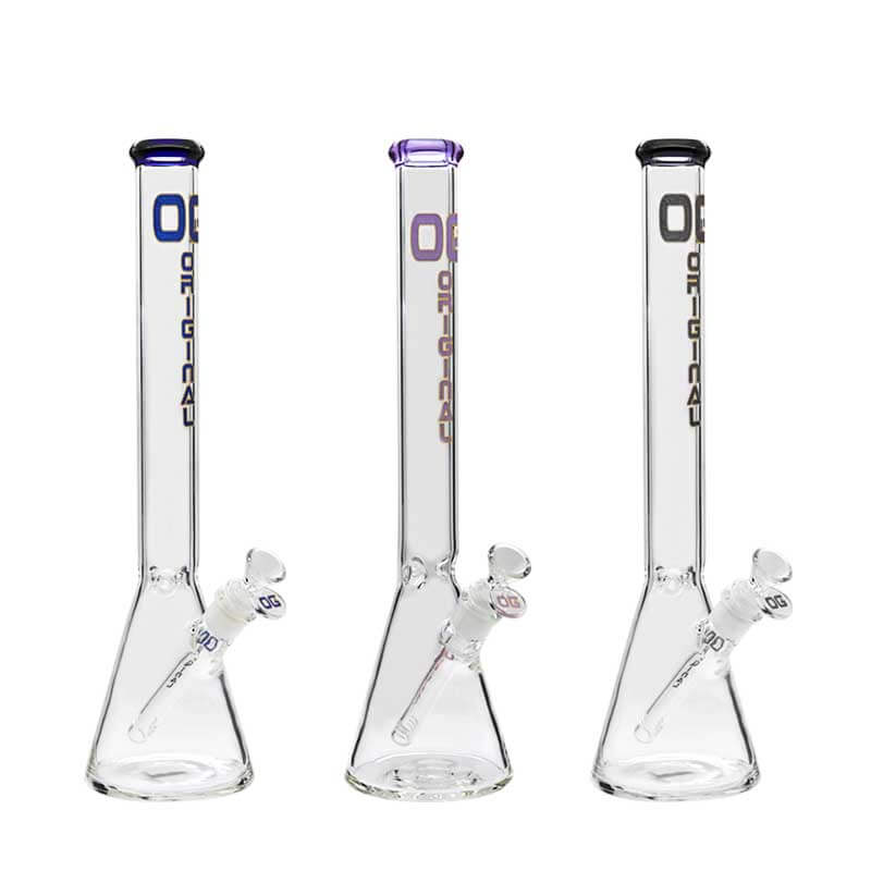 OG Original Tall Colored Mouthpiece Pinched Beaker Waterpipe (OG-524) | 16 inch | Assorted Colors product image