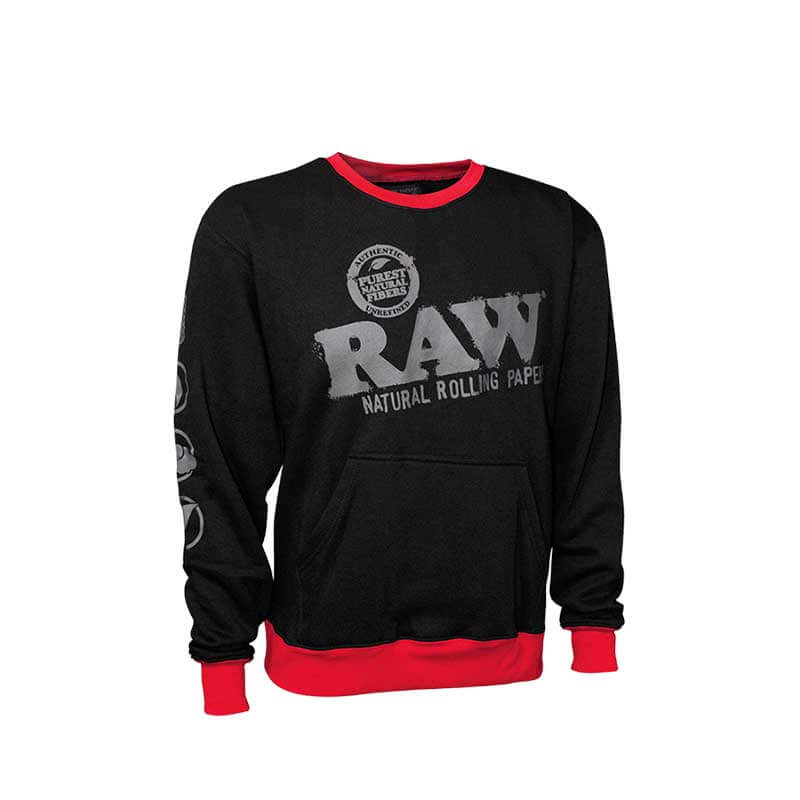 RAW Crew Sweatshirt 22077 | Black/Red product image