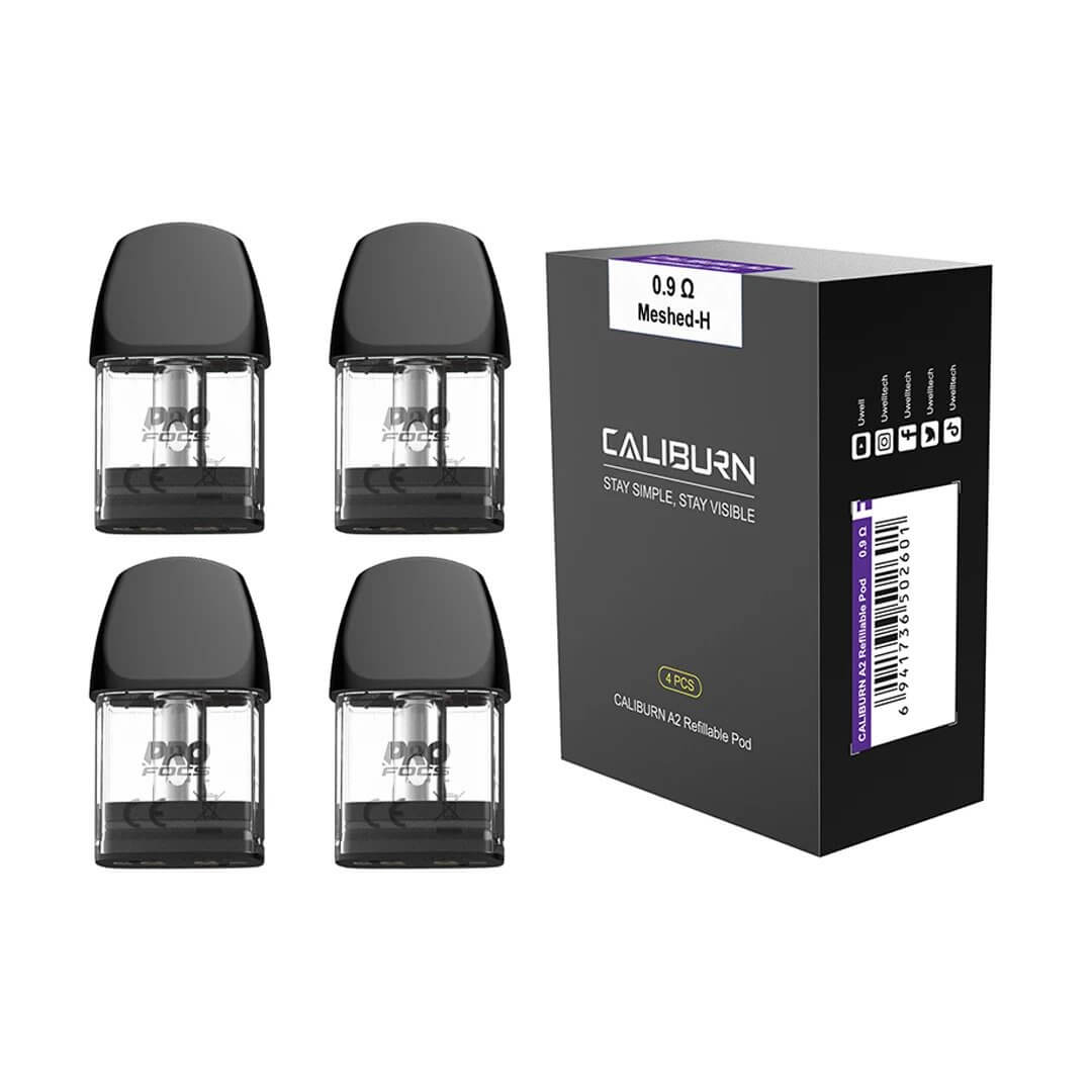 Uwell Caliburn A2 / AK2 Replacement Pod | 4 Pack | 0.9ohm product image