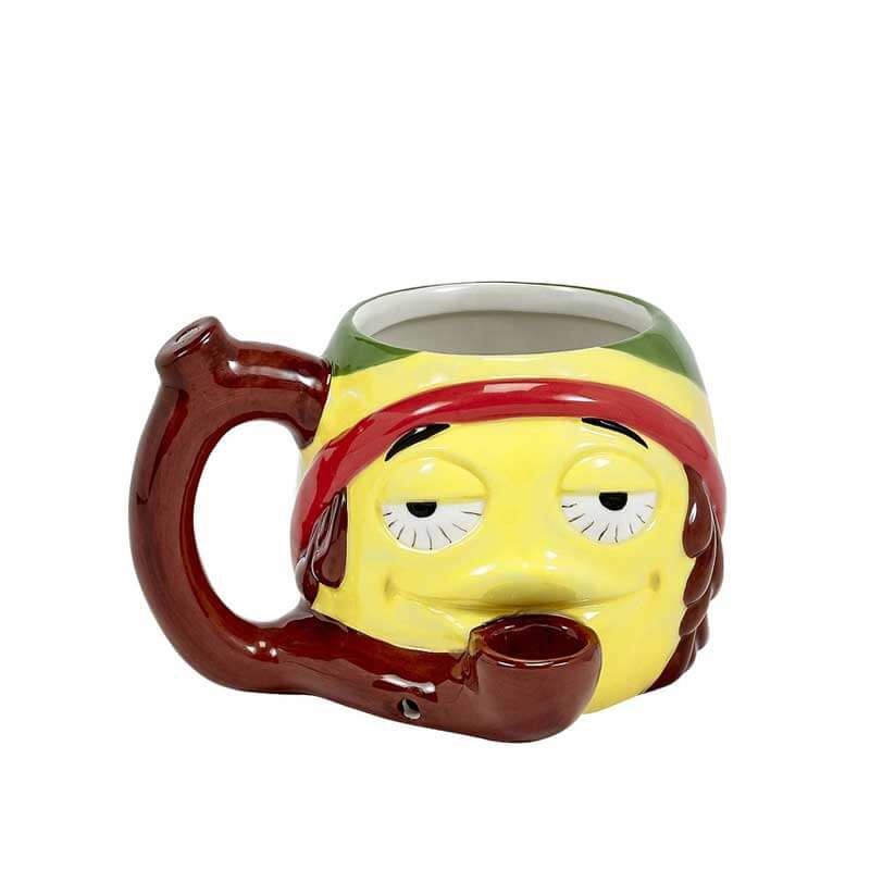 Roast and Toast Ceramic Mug Rasta Stoned Emoji product image
