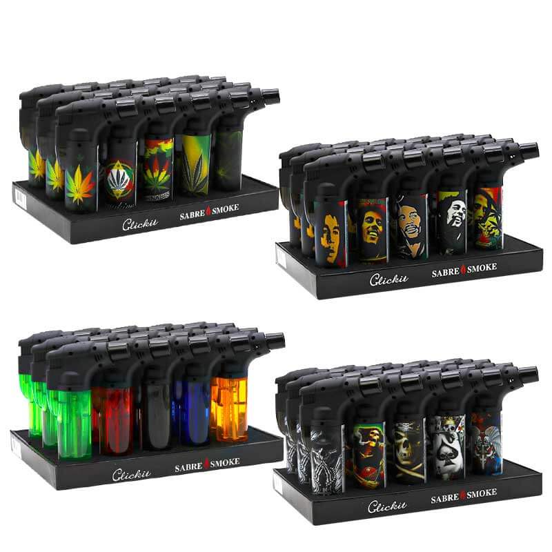 Clickit Torch Gun Single Flame (GH-10877) | 4.5 inch | 15 Count Display - image 2 of 2