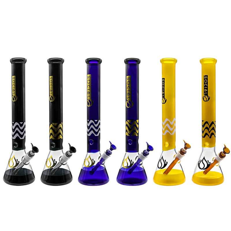 Social DEJA VU Beaker Waterpipe (A-31) | 18 inch - image 1 of 7