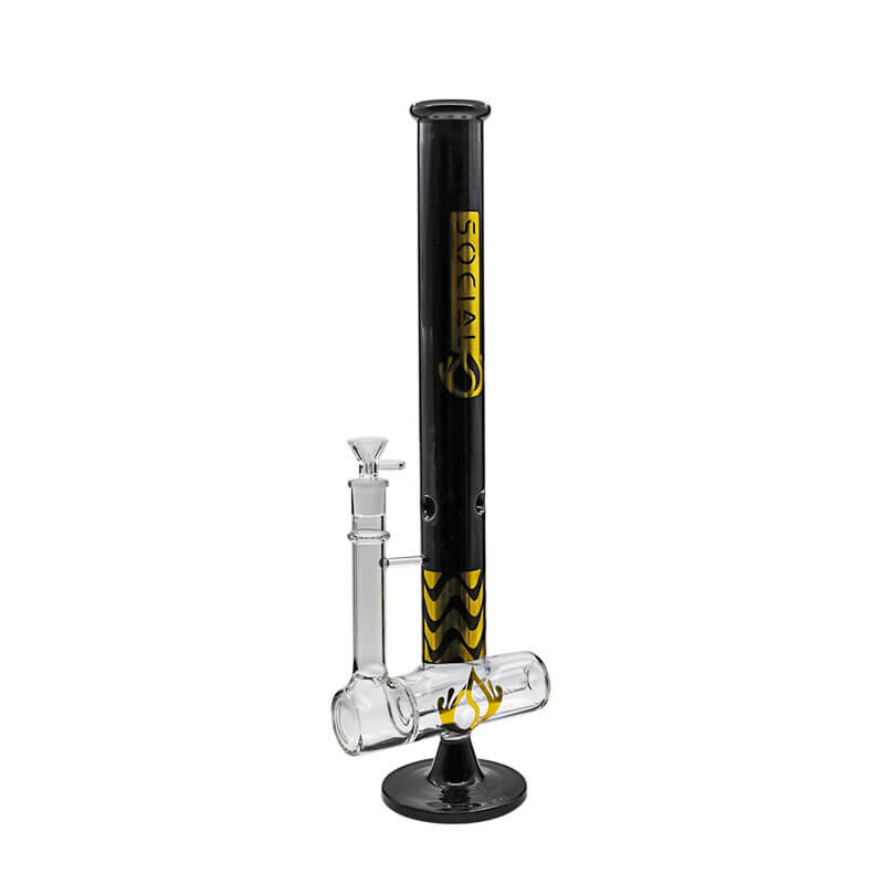 Social FICTION with Inline Perc Waterpipe (A-32) | 18 inch - image 3 of 7