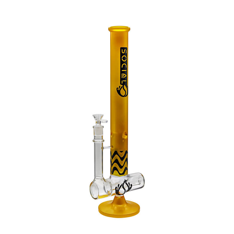 Social FICTION with Inline Perc Waterpipe (A-32) | 18 inch - image 4 of 7
