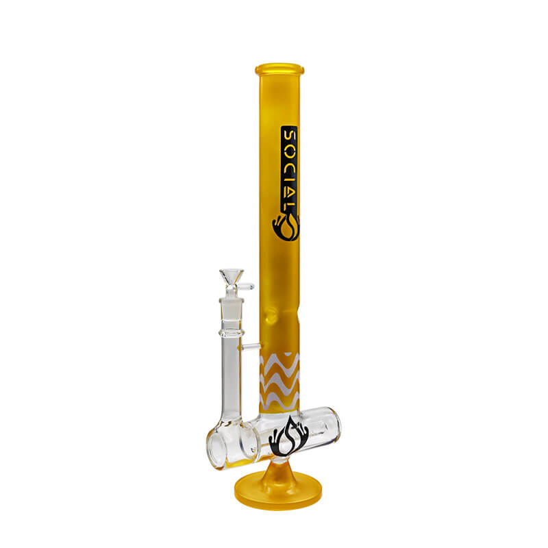 Social FICTION with Inline Perc Waterpipe (A-32) | 18 inch - image 5 of 7