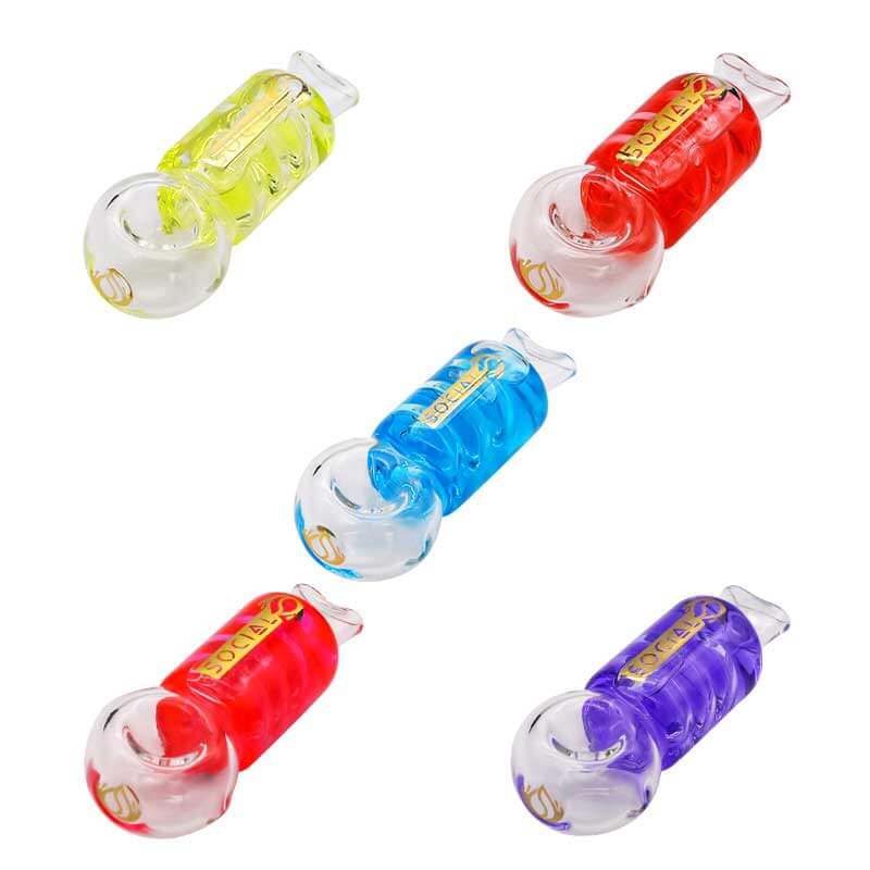 Social Gel Series NYX with Coil Perc Handpipe (SO-HP-02) | 4 inch - image 1 of 5