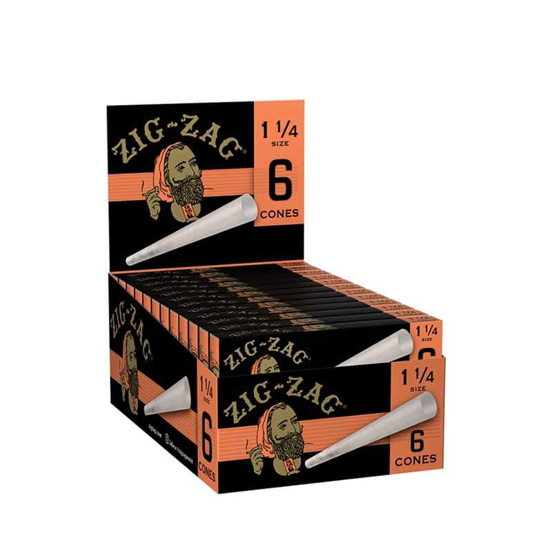 Zig Zag Ultra Thin Cones | 1 1/4 | 6 Pack | 24 Count Display product image