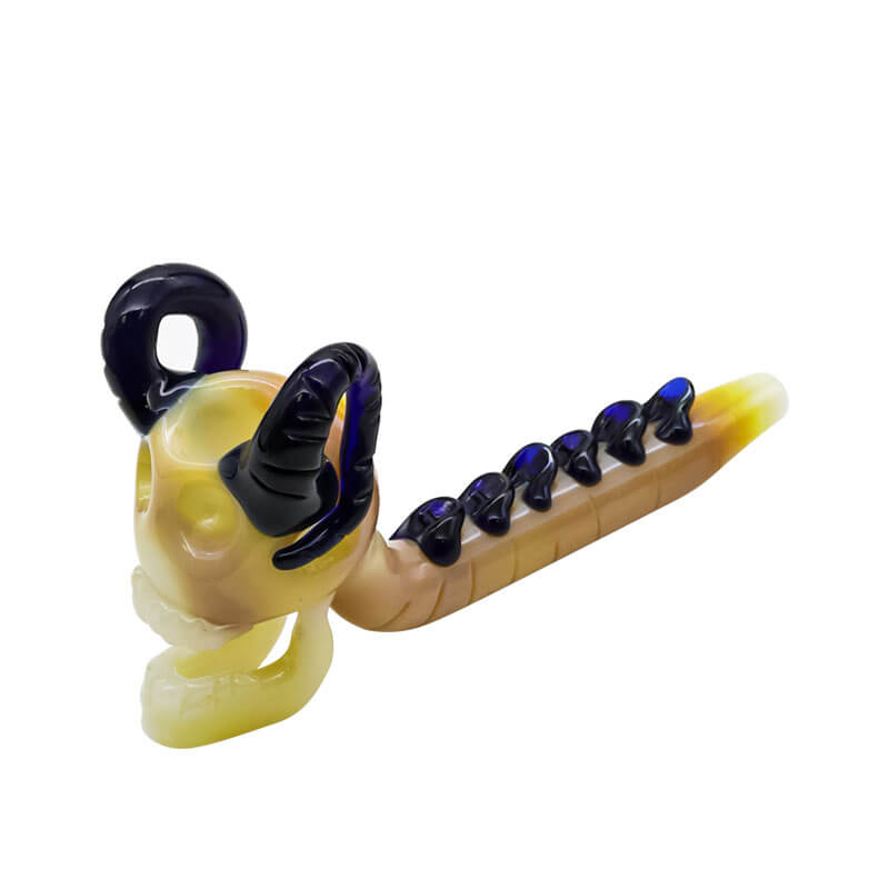 Horned Skeleton Handpipe (SB-2368) | 6 inch product image