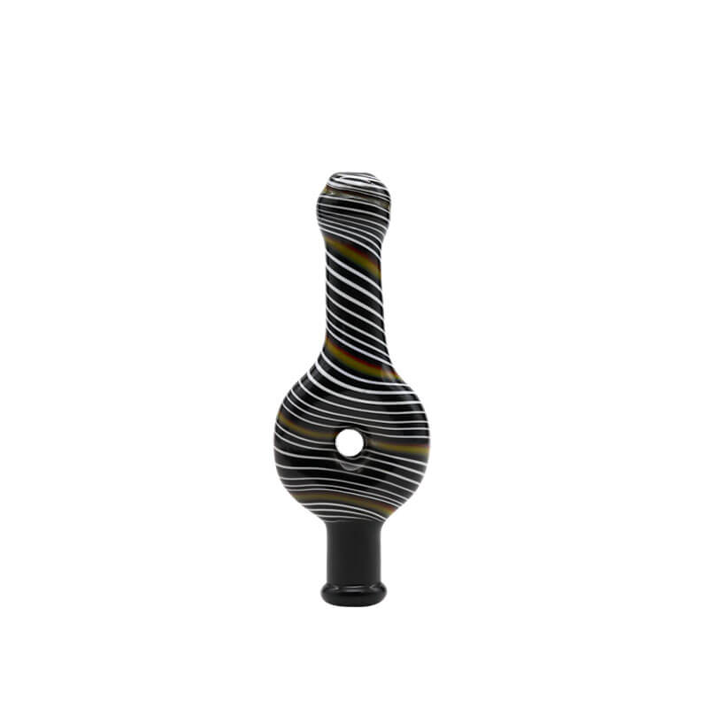 Black with Rasta Donut Hole Nectar Straw (SB-2924) | 10mm | 4 inch product image