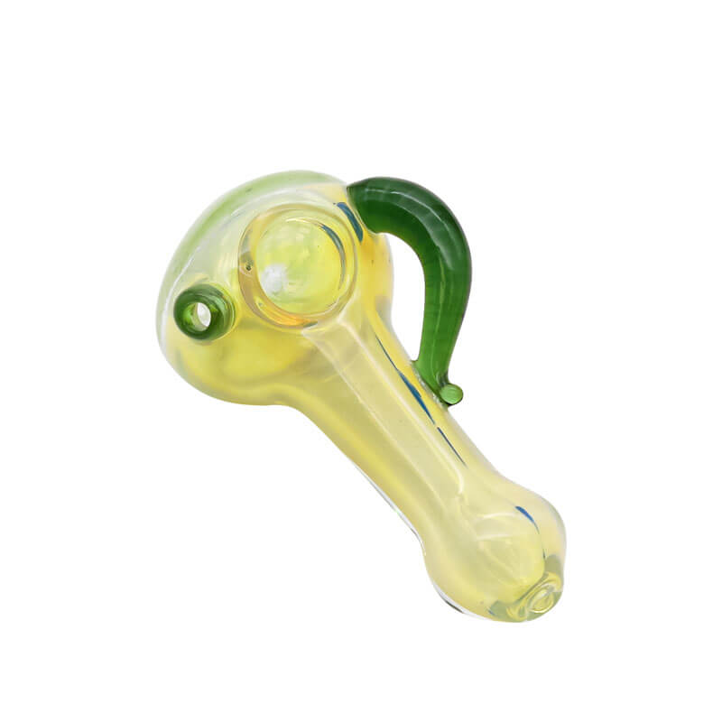 Silver Fumed Frit Honeycomb Handpipe (SB-722) | 5 inch product image