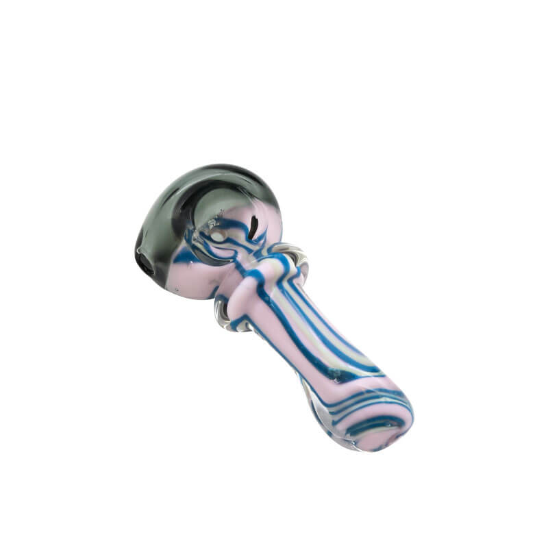 Double Glass Clear Head Slyme Tube Handpipe (SB-2590) | 3.5 inch product image