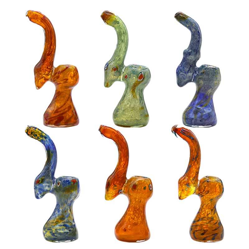 Gold Fumed Mini Bubbler (HB-3052) | 6 inch | Assorted Colors product image