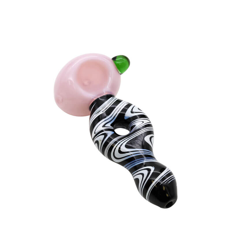 Slyme Head with Wig Wag Donut Hole Handle Handpipe (SB-3153) | 5 inch product image