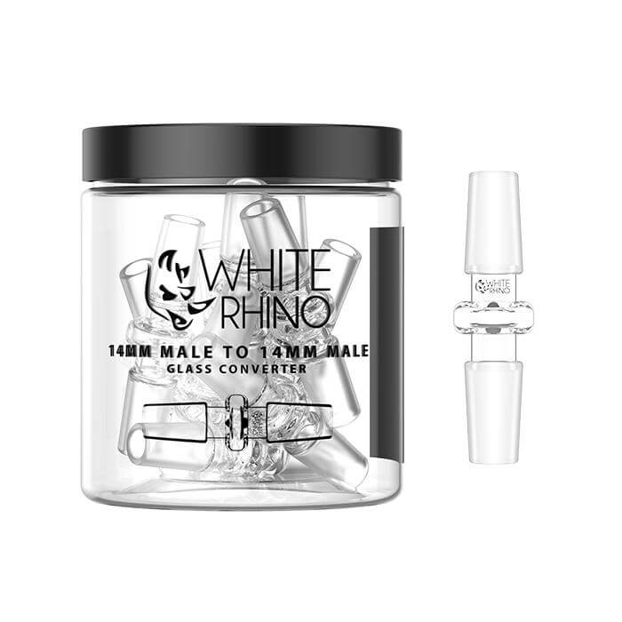 White Rhino 14mm Male to 14mm Male Converter (GC1005) | 10 Count Jar product image