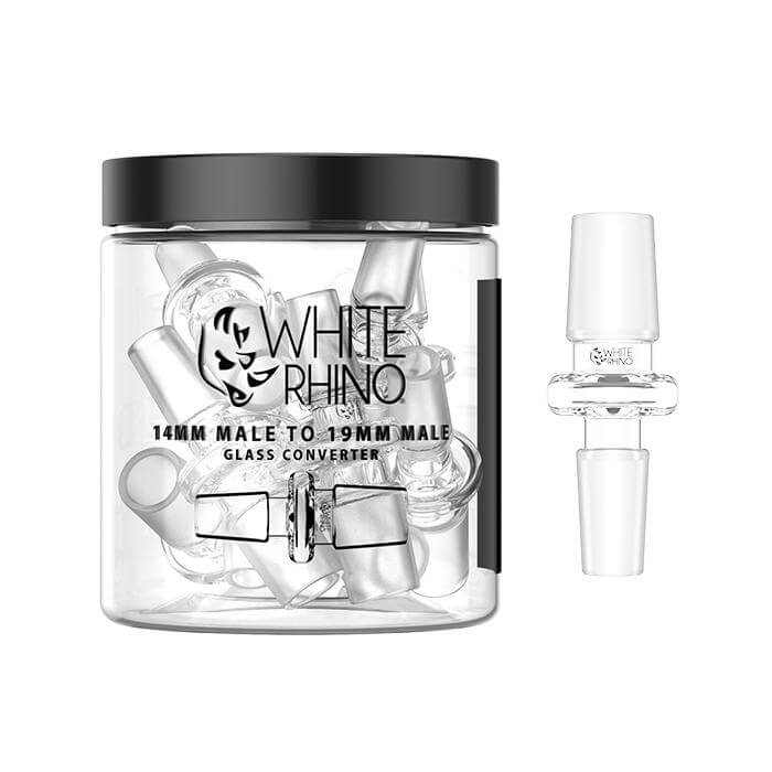 White Rhino 14mm Male to 19mm Male Converter (GC1004) | 10 Count Jar product image