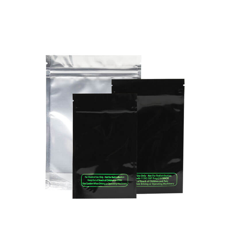 Black Stealth Smell Proof Mylar Bags | 50 Count product image