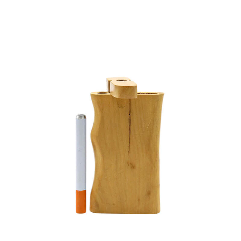 Wooden Grip Dugout with Twist Top and Metal Taster (SB-20) | 4 inch | Cherry product image