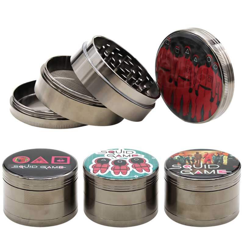 Squid Games 4 Part Heavy Grinder | 60mm | Assorted Designs product image