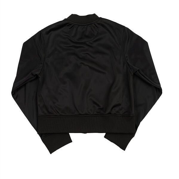 RUNTZ Stoned Scripts Womens Cropped Track Jacket | Black (321-33696-BLK) (MSRP $70) - image 2 of 3