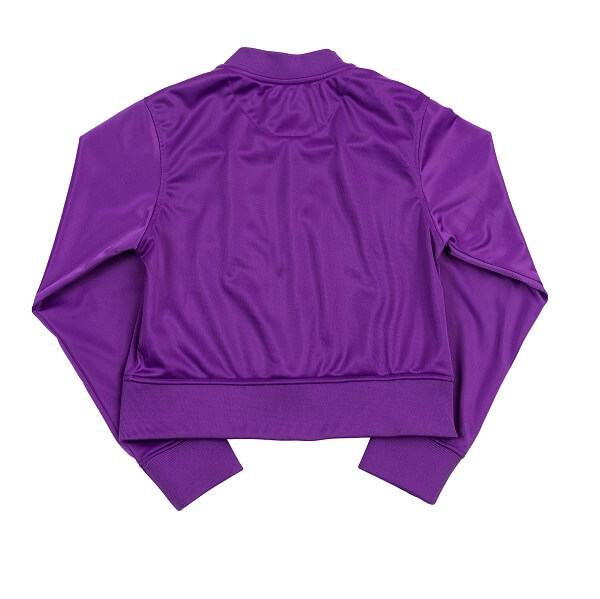 RUNTZ Drip Scripts Womens Cropped Track Jacket | Purple (321-33698-PUR) (MSRP $70) - image 2 of 3
